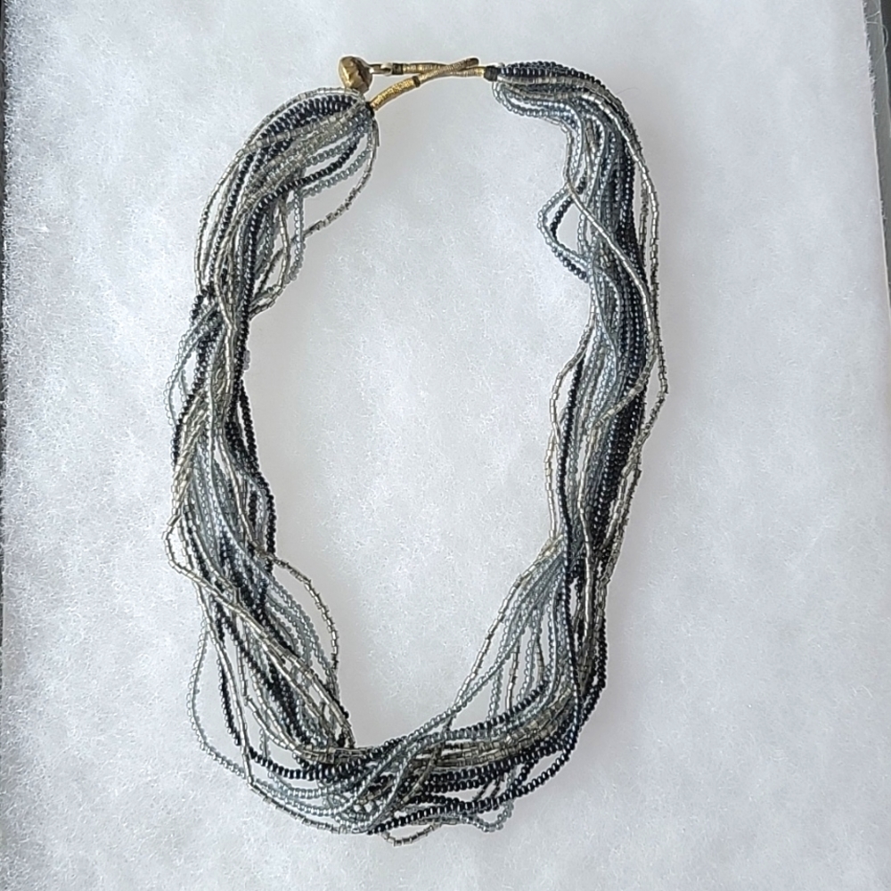 2/$8 Vintage Multi Strand Layered Beaded Necklace